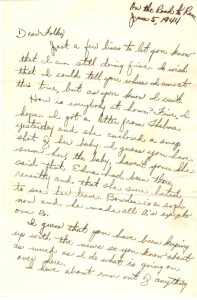 Boots' Letter Home 6-5-1944 (Page 1)
