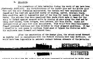 Tank Battalion After Action Report - Detailing the Mountainous Territory