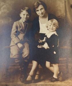 Louis and Paul Mohle with their mother - 1930s